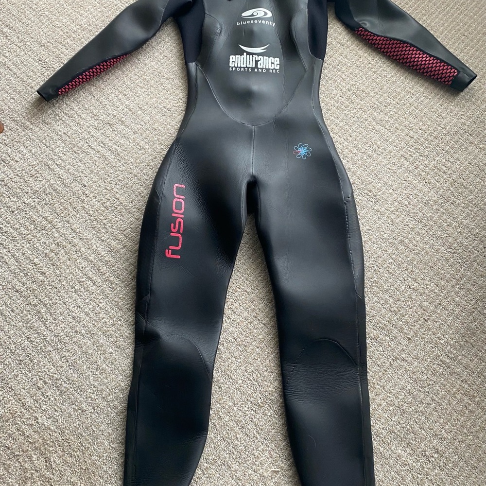 Seventy Black and Red Women's Swim One Piece